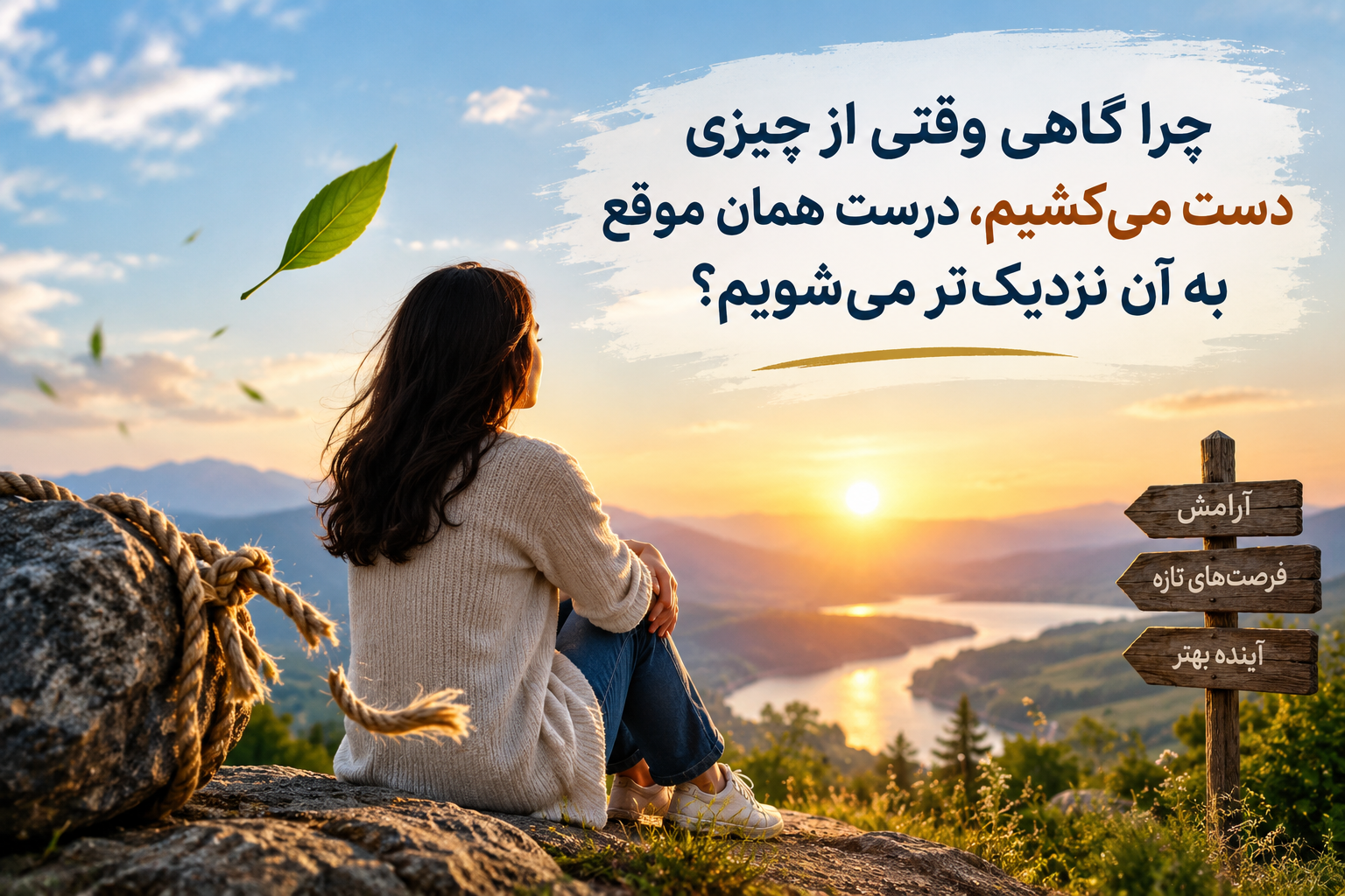 چرا گاهی وقتی از چیزی دست میکشیم ،درست آن موقع به آن نزدیک تر میشویم ؟
