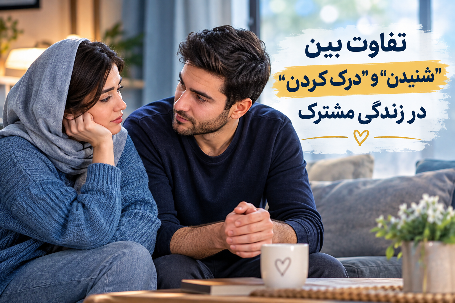 تفاوت بین "شنیدن  " و "درک کردن " در زنده گی مشترک .