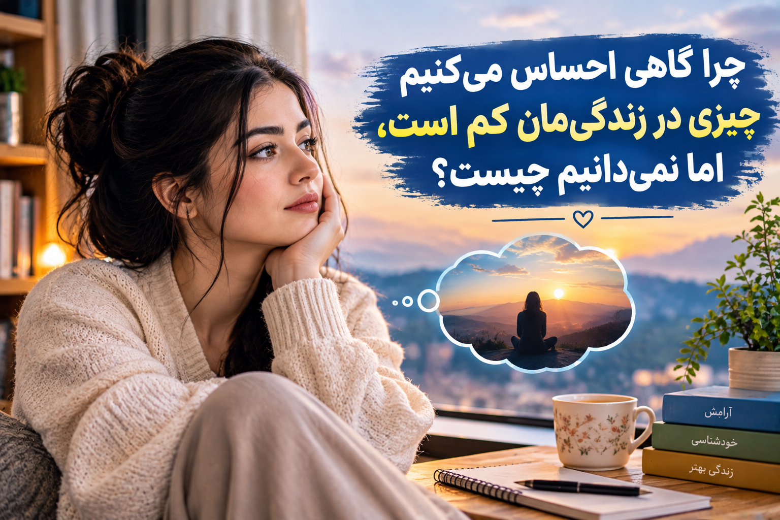 چرا گاهی احساس میکنیم در زندگی مان چیزی کم است ، اما نمیدانیم چیست ؟