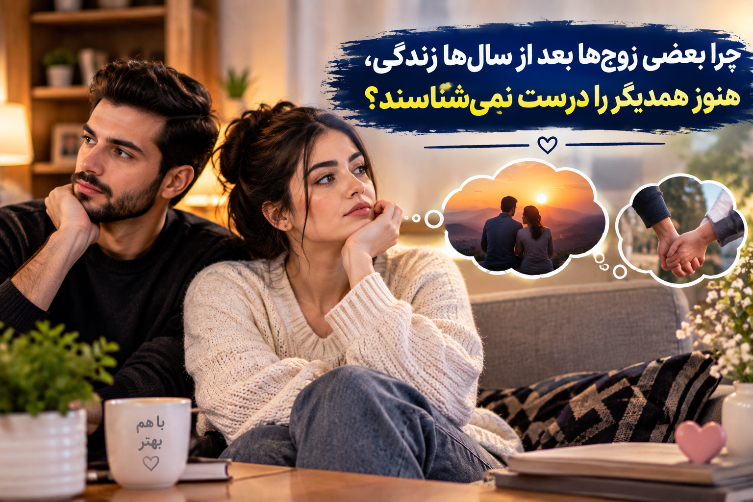 چرا بعضی زوج ها بعد از سال ها زندگی ، هنوز همدیگر را درست نمی شناسند؟