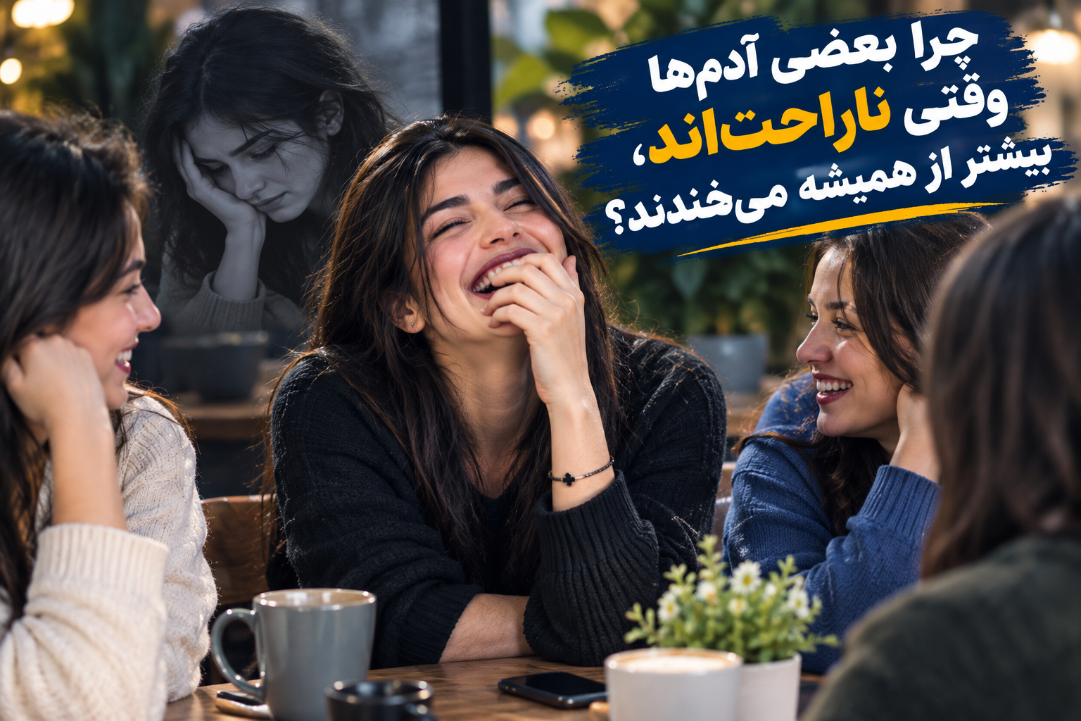 چرا بعضی آدم ها وقتی ناراحت اند، بیشتر از همیشه میخندند ؟